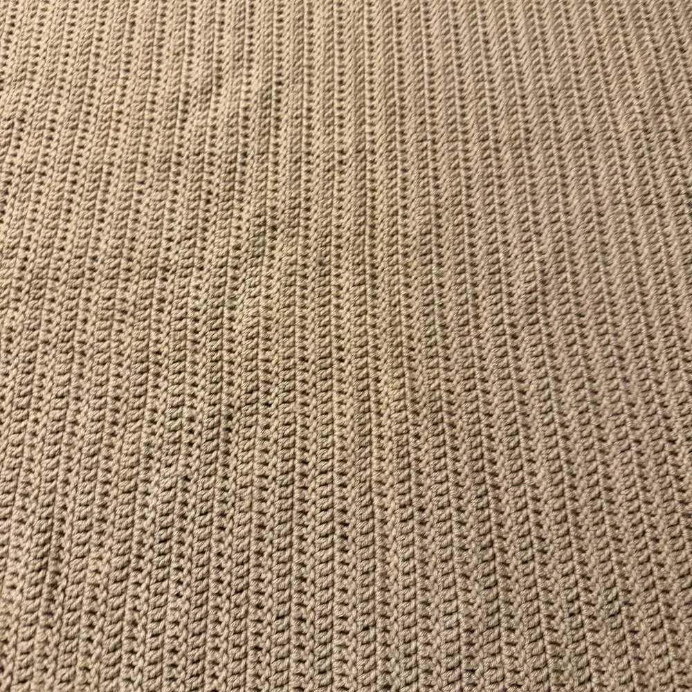 Hand Crocheted Throw Blanket Afghan 44”x83”